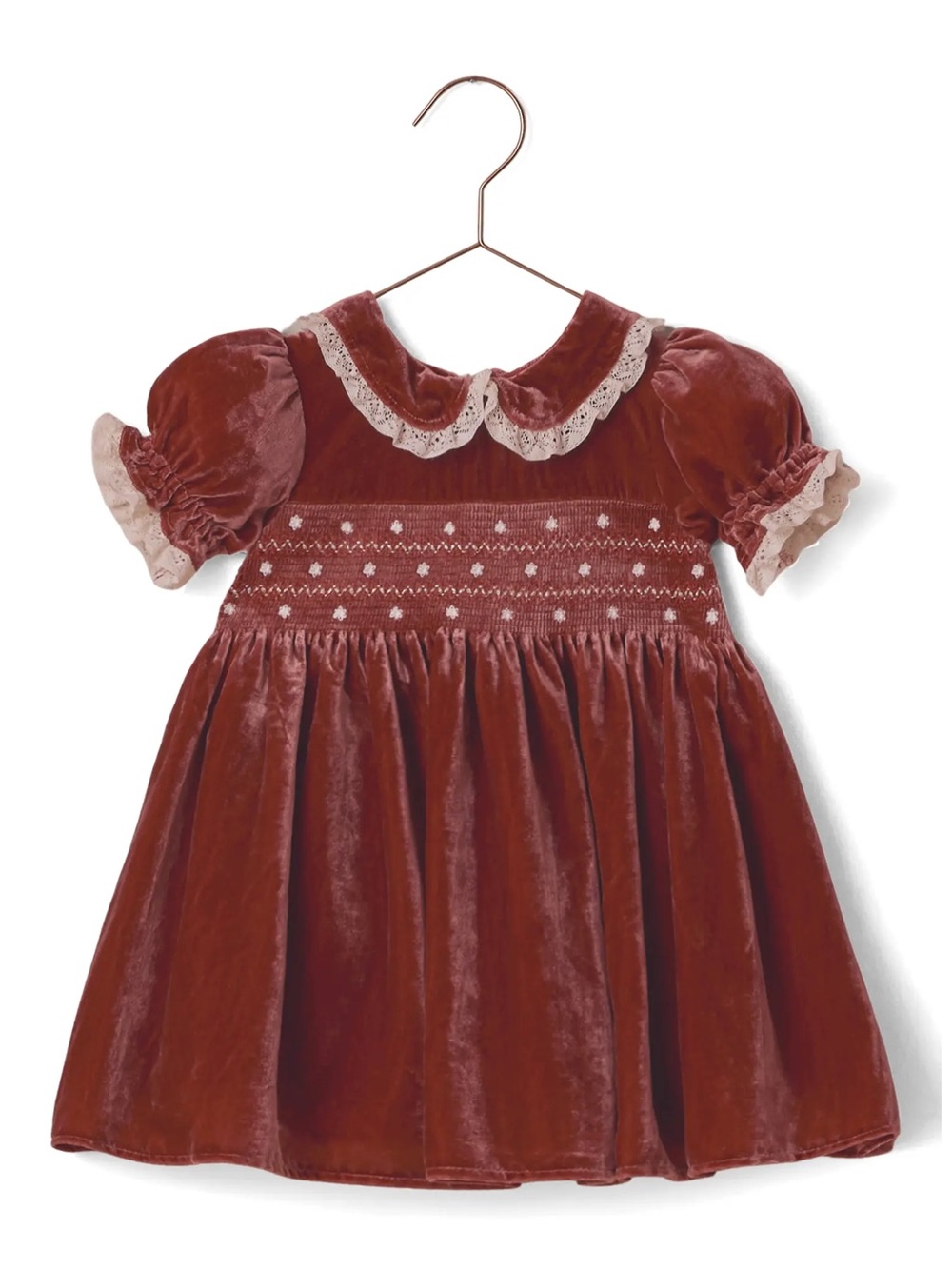 NWT Noralee Elizabeth Smocked Velvet Dress Winter & Holiday